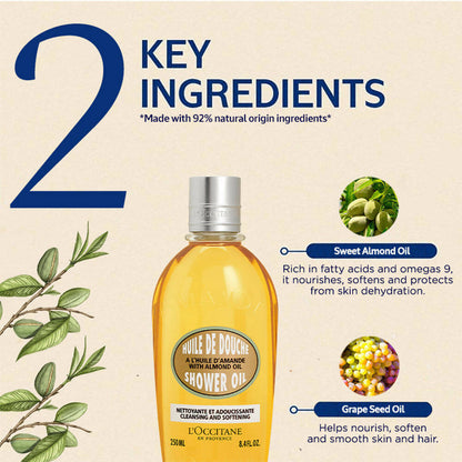 L'Occitane Almond Shower Oil - Distacart