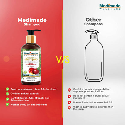 Medimade Wellness Detox Formula Shampoo Apple Cider Vinegar - Distacart