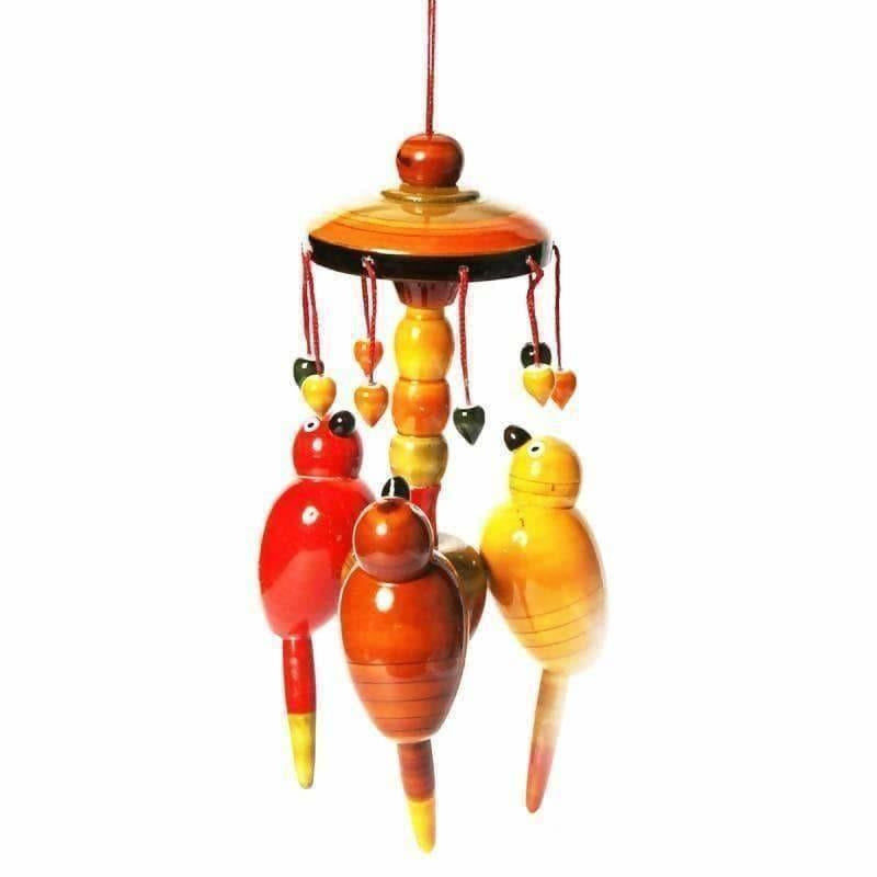 Etikoppaka handmade Wooden Colorful Wall Hanging With Parrots - Distacart