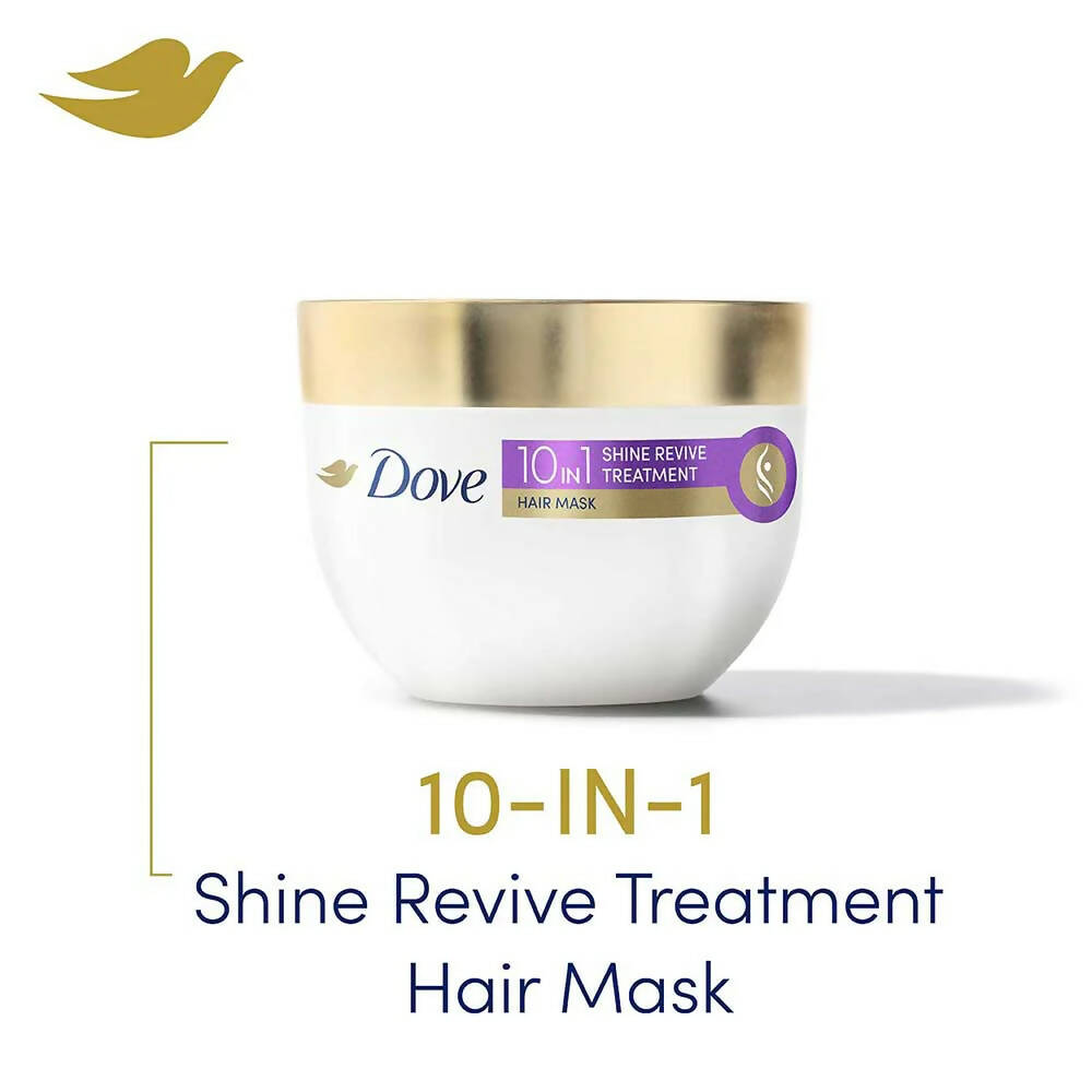 Dove 10 in 1 Shine Revive Treatment Hair Mask for Dull Hair - Distacart