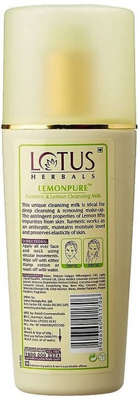 Thumbnail for Lotus Herbals Lemonpure Turmeric And Lemon Cleansing Milk - Distacart