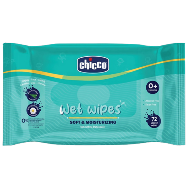 Chicco Wet Wipes Soft & Moisturizing - Distacart