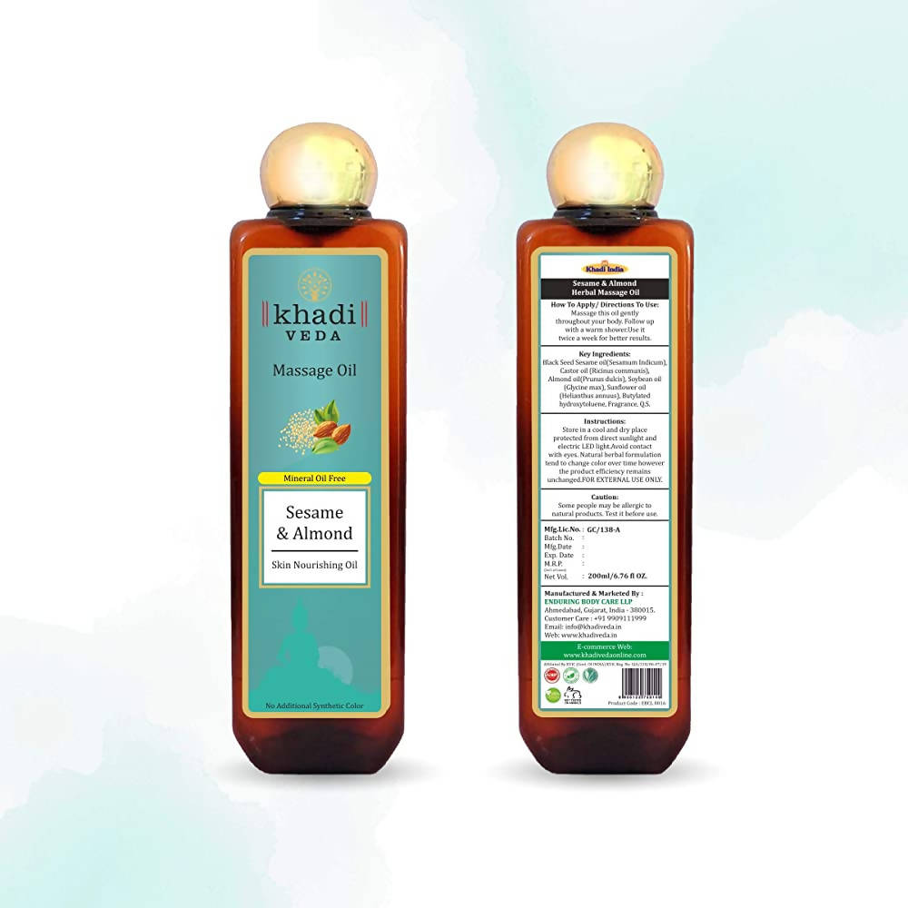 Khadi Veda Sesame & Almond Massage Oil