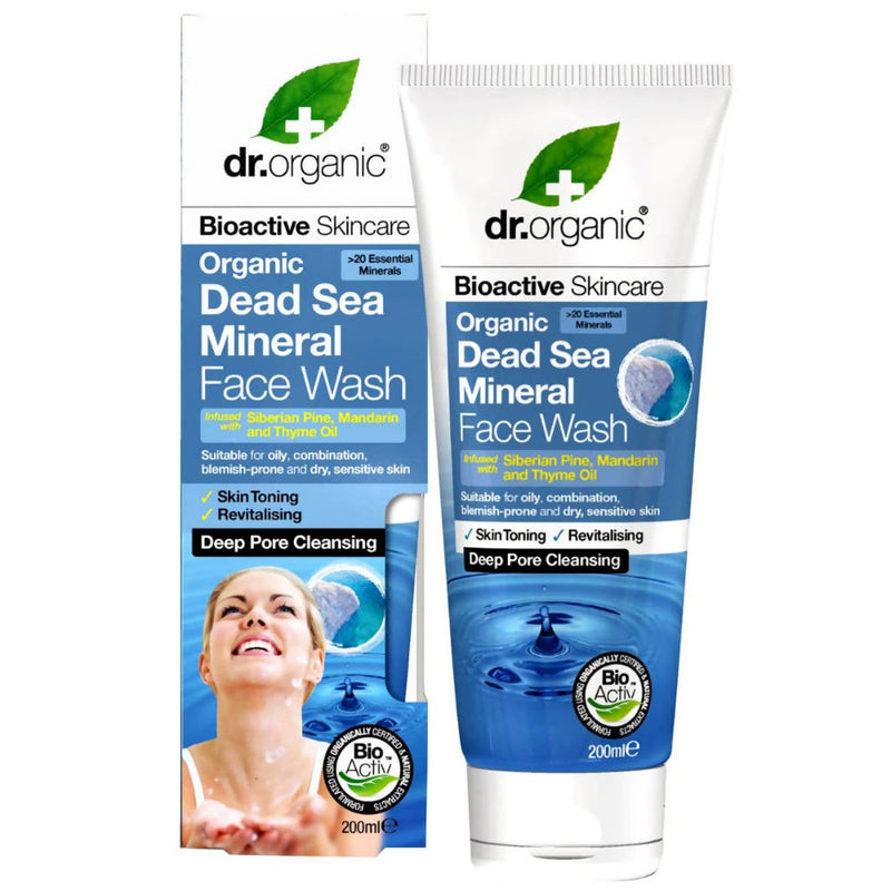 Dr.Organic Dead Sea Mineral Face Wash - Distacart