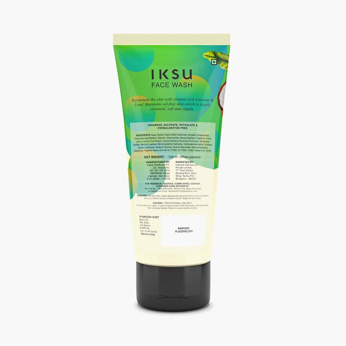 IKSU Coconut and Lime Face Wash - Distacart