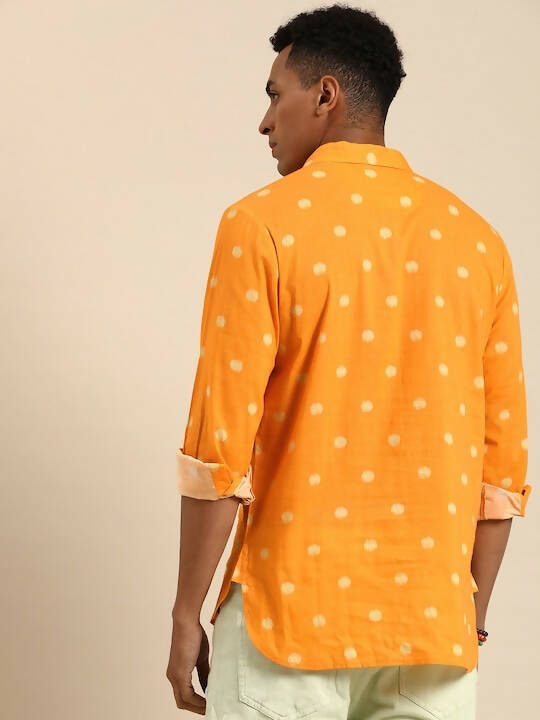 Mustard Men Pure Cotton Relaxed Opaque Printed Casual Shirt - Mahotsav - Distacart