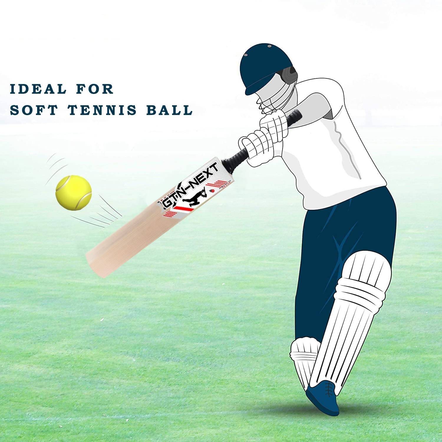 Gtn Next Soft Tennis Cricket Bat (Size 5) - Distacart