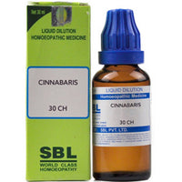 Thumbnail for SBL Homeopathy Cinnabaris Dilution 30 CH