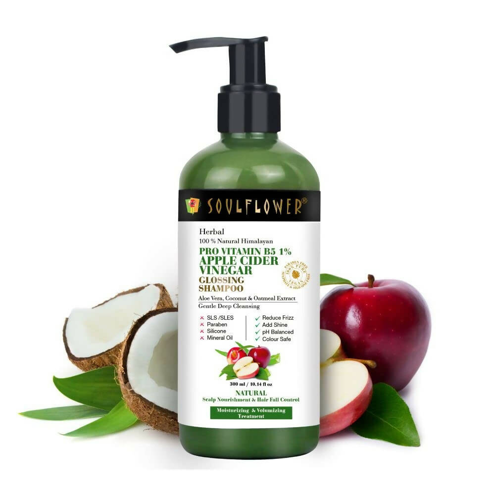Soulflower Pro Vitamin B5 Apple Cider Vinegar Shampoo - Distacart