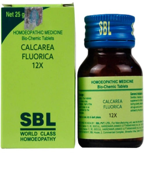 SBL Homeopathy Calcarea Fluorica Biochemic Tablet 12X 25 gm