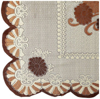 Thumbnail for Kuber Industries Center 4 Seater Table Cover - Brown - Distacart