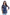 Snehal Creations Blend Well Beautiful Blue Faux Crepe Printed Tunic Top