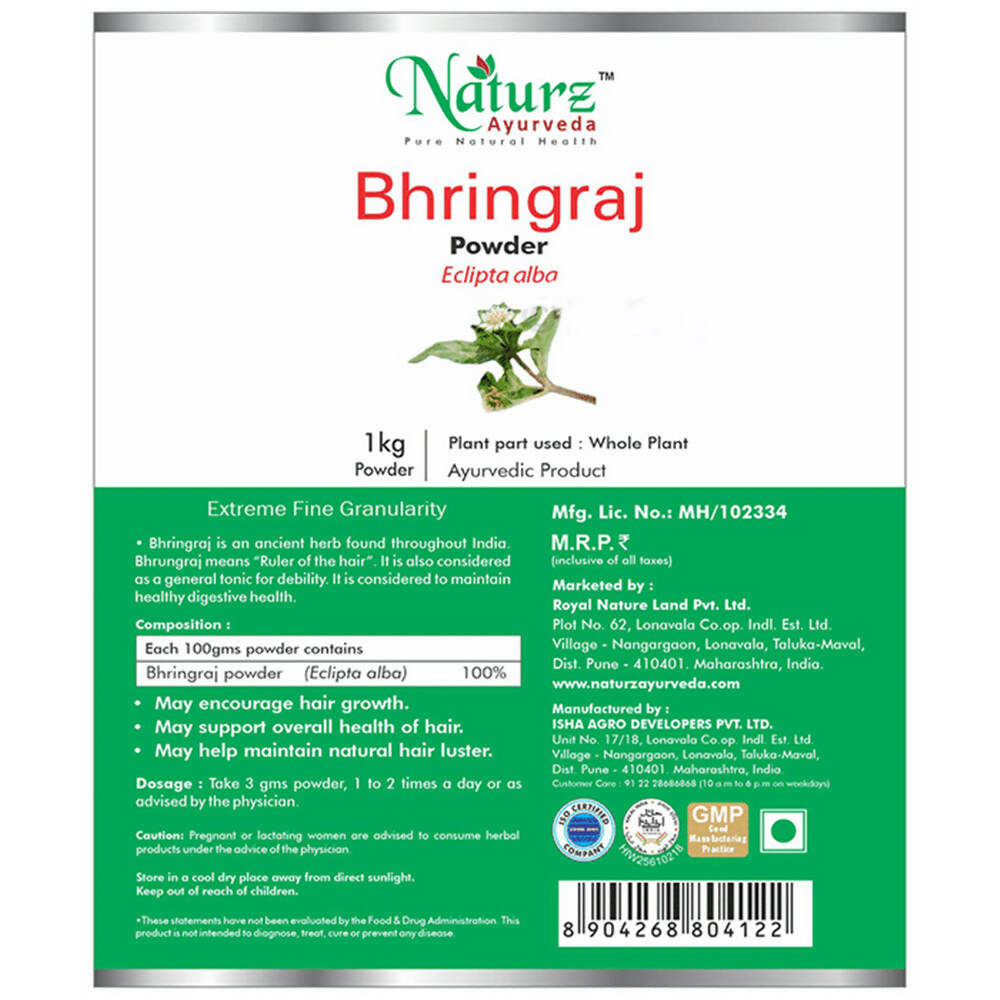 Naturz Ayurveda Bhringraj Powder - Distacart