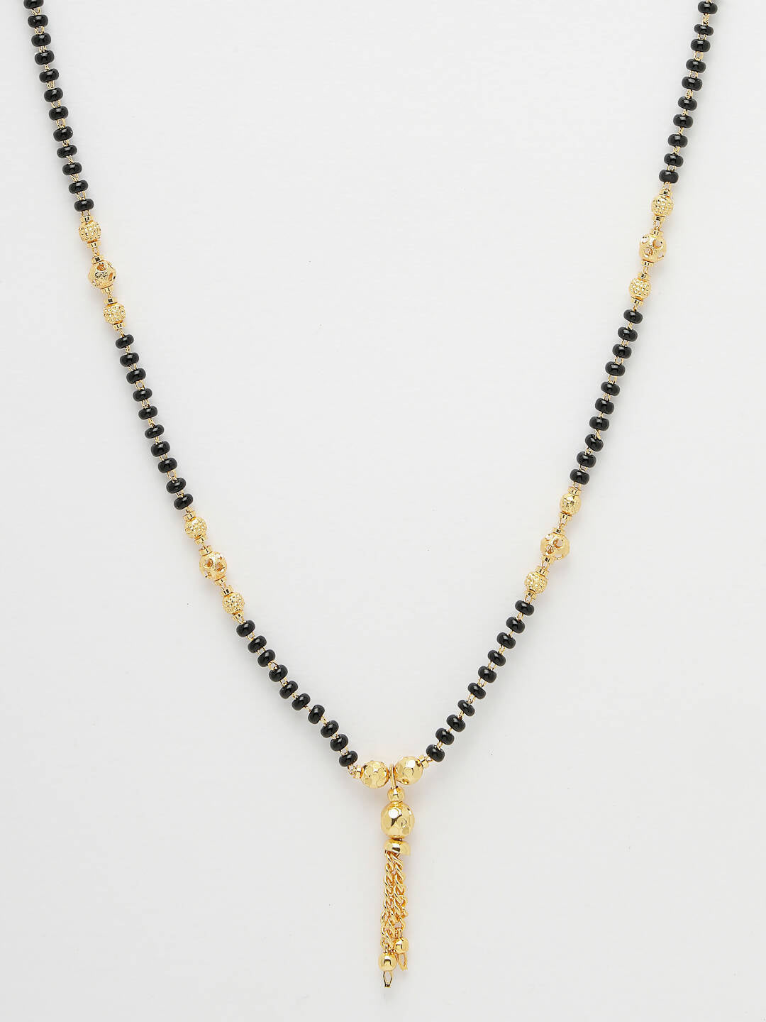 NVR Women Ethnic Gold-Plated Beaded Mangalsutra - Distacart