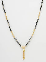 Thumbnail for NVR Women Ethnic Gold-Plated Beaded Mangalsutra - Distacart