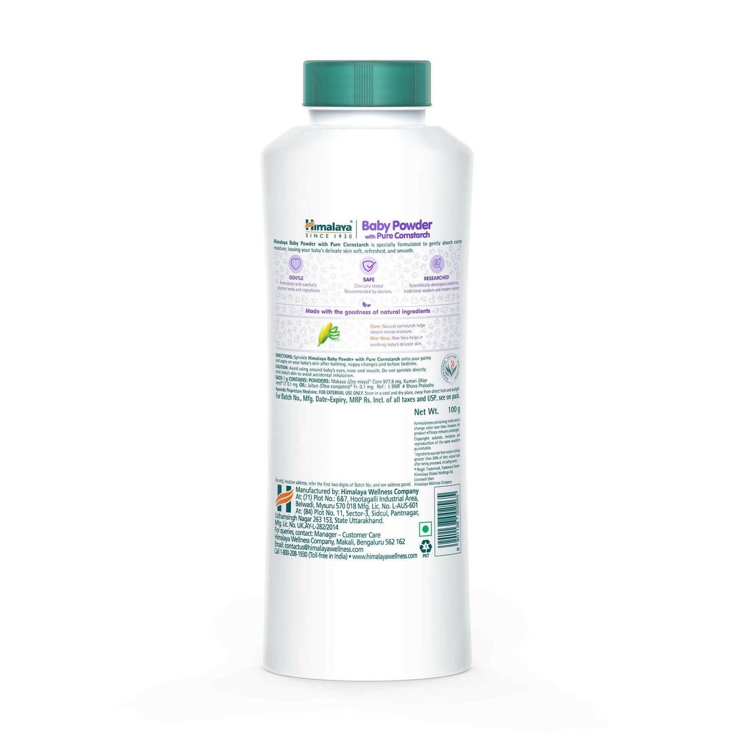Himalaya Baby Powder with Pure Cornstarch - Distacart