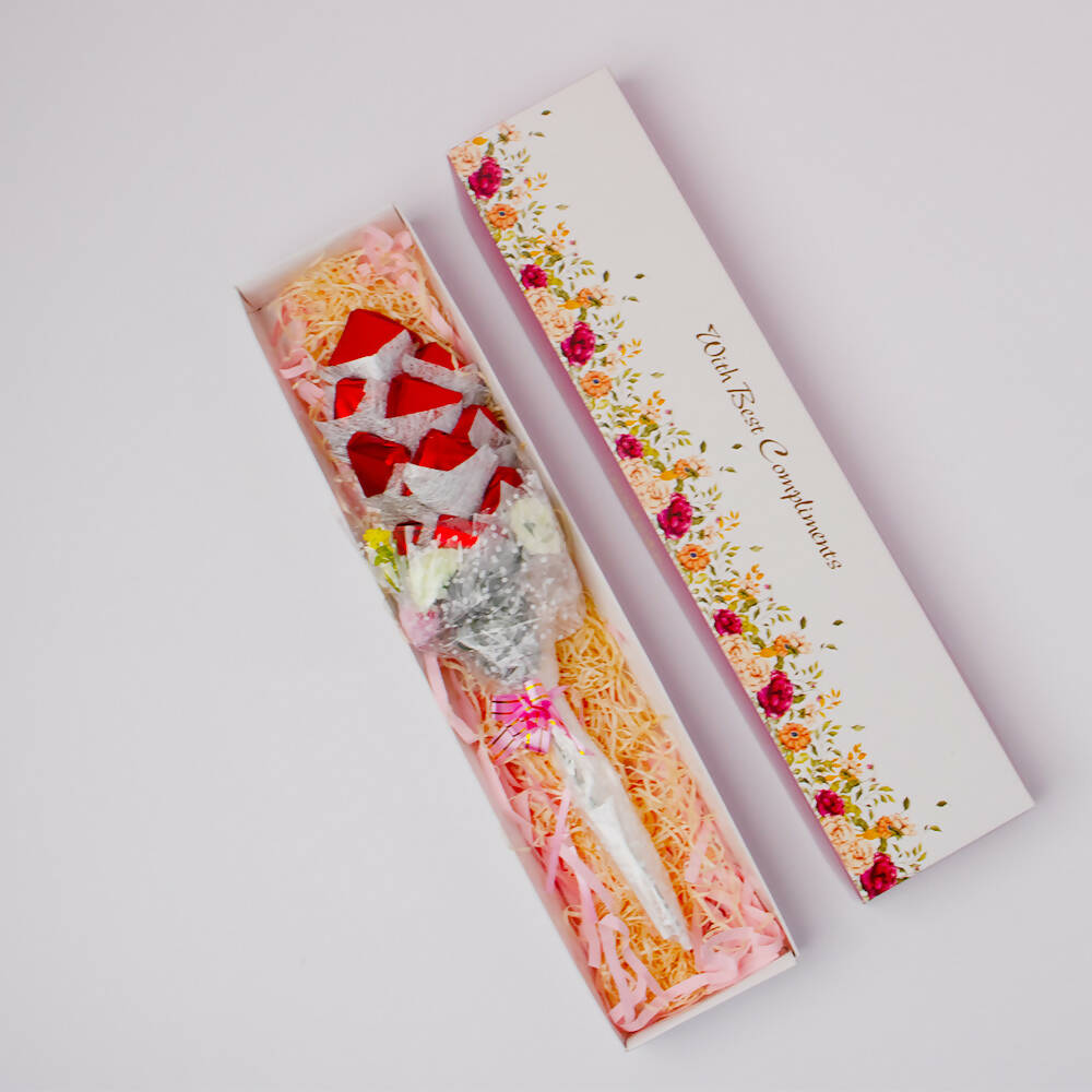 Dibha Ruchoks Valentines Special Square Shape Chocolates Bouquet - Distacart
