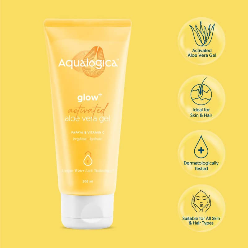 Aqualogica Glow+ Activated Aloe Vera Gel - Distacart