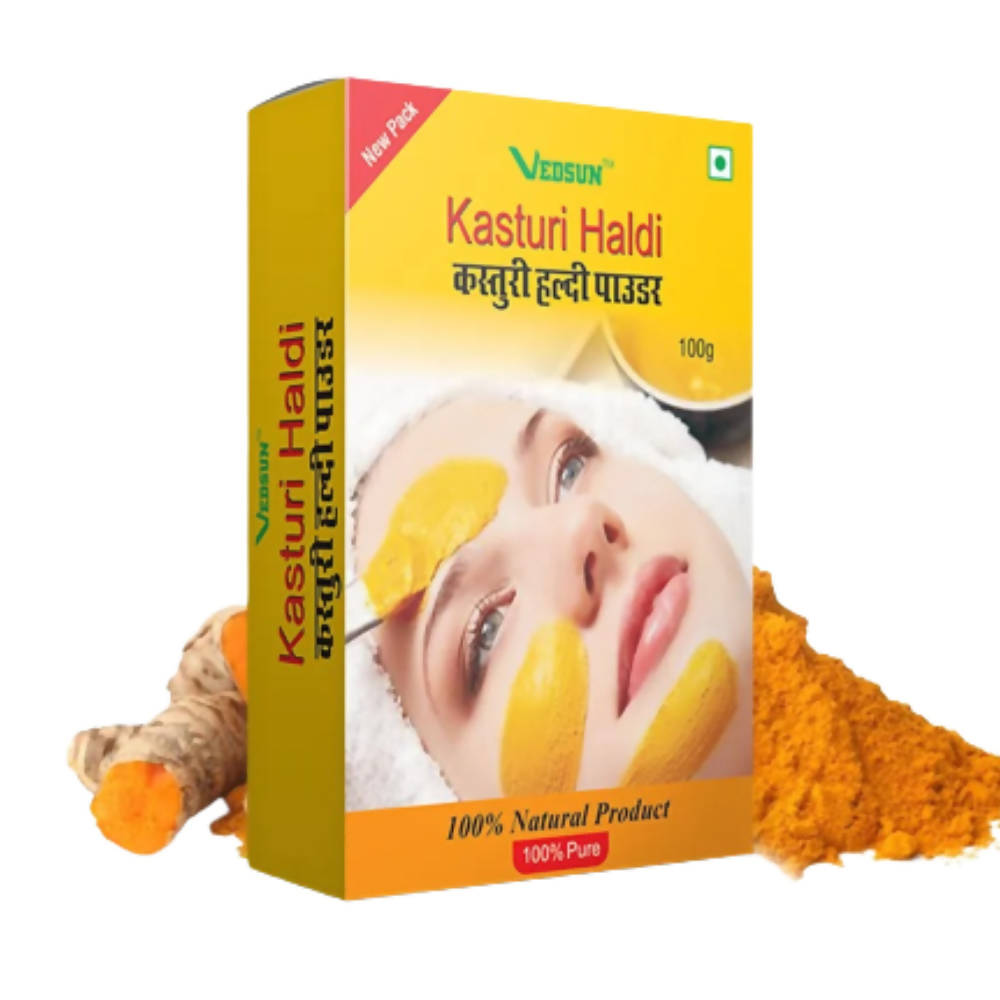 Vedsun Kasturi Haldi Powder (Wild Turmeric) - Distacart