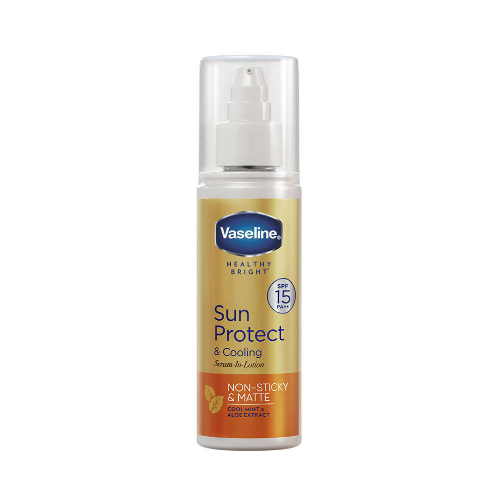Vaseline Sun Protect & Cooling Serum-in-Lotion SPF 15 - Distacart