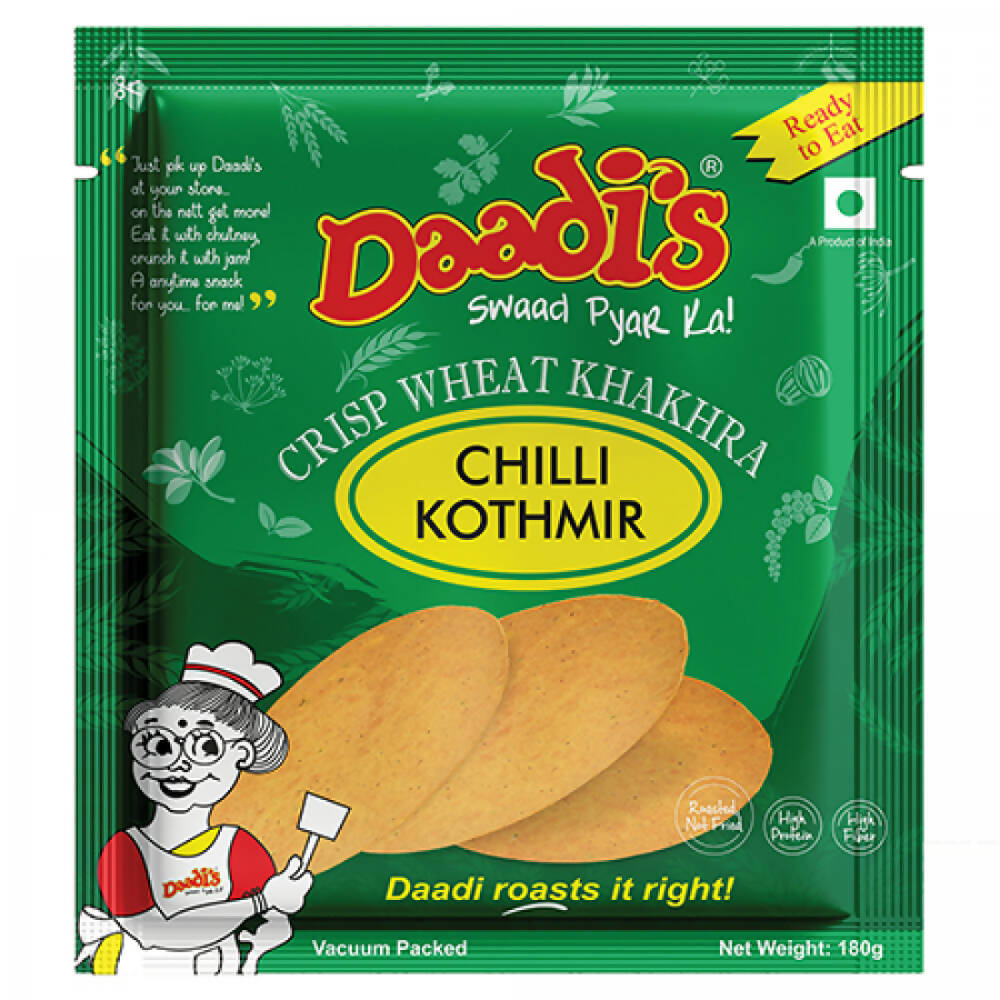 Daadi's Chilli Kothmir Khakhra - Distacart