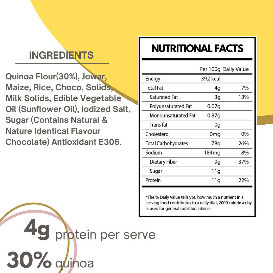 Born Reborn Quinoa Crunchy Choco Triangles - Distacart