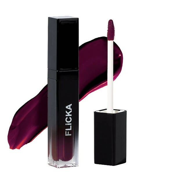 FLiCKA Set and Attack Liquid Matte Lipstick 06 Vintage Wine - Maroon - Distacart