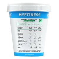 Thumbnail for Myfitness Unsweetened Natural Peanut Butter Smooth - Distacart