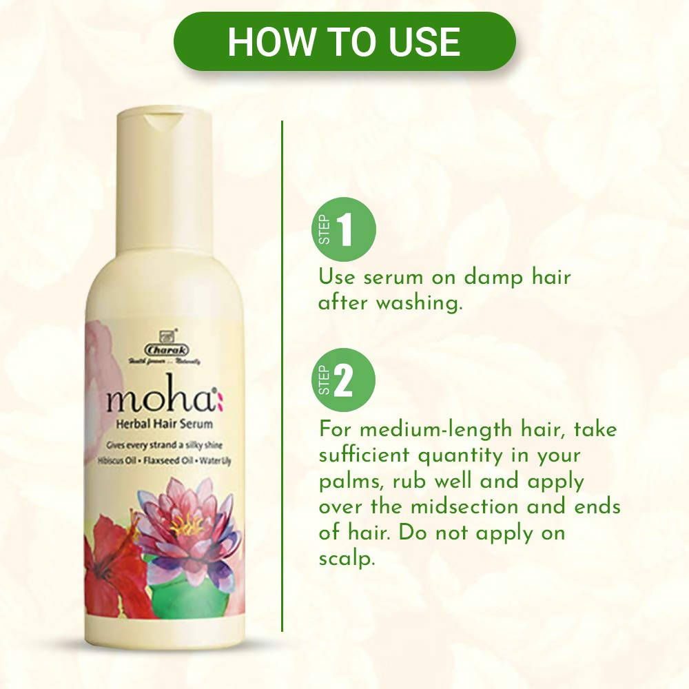 Moha Herbal Hair Serum usage