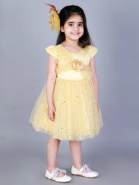 Thumbnail for Lil Drama Girls Party Dress - Yellow - Distacart