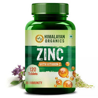 Thumbnail for Himalayan Organics Zinc With Vitamin C Tablets