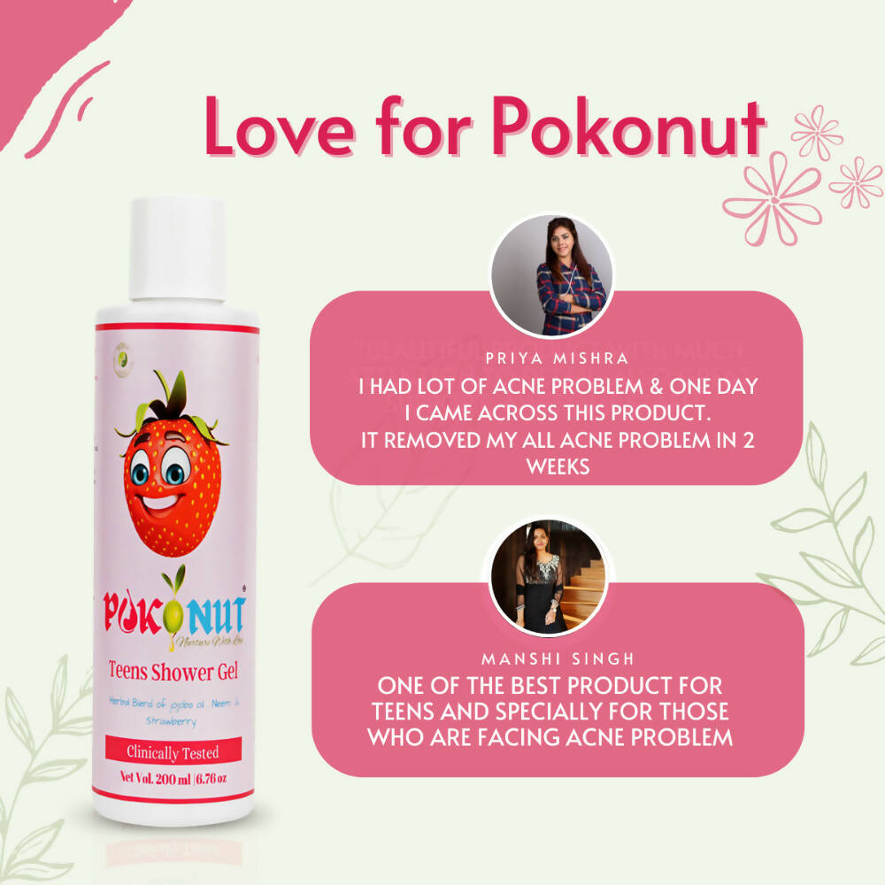 Pokonut Herbal Teen Shower Gel - Distacart