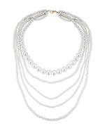 Thumbnail for Gold-Plated Alloy Layered Pearl Elegant Necklace - The Pari - Distacart