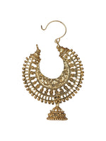 Thumbnail for Gold-Plated Alloy Golden Round Hoop Style Earrings - The Pari - Distacart