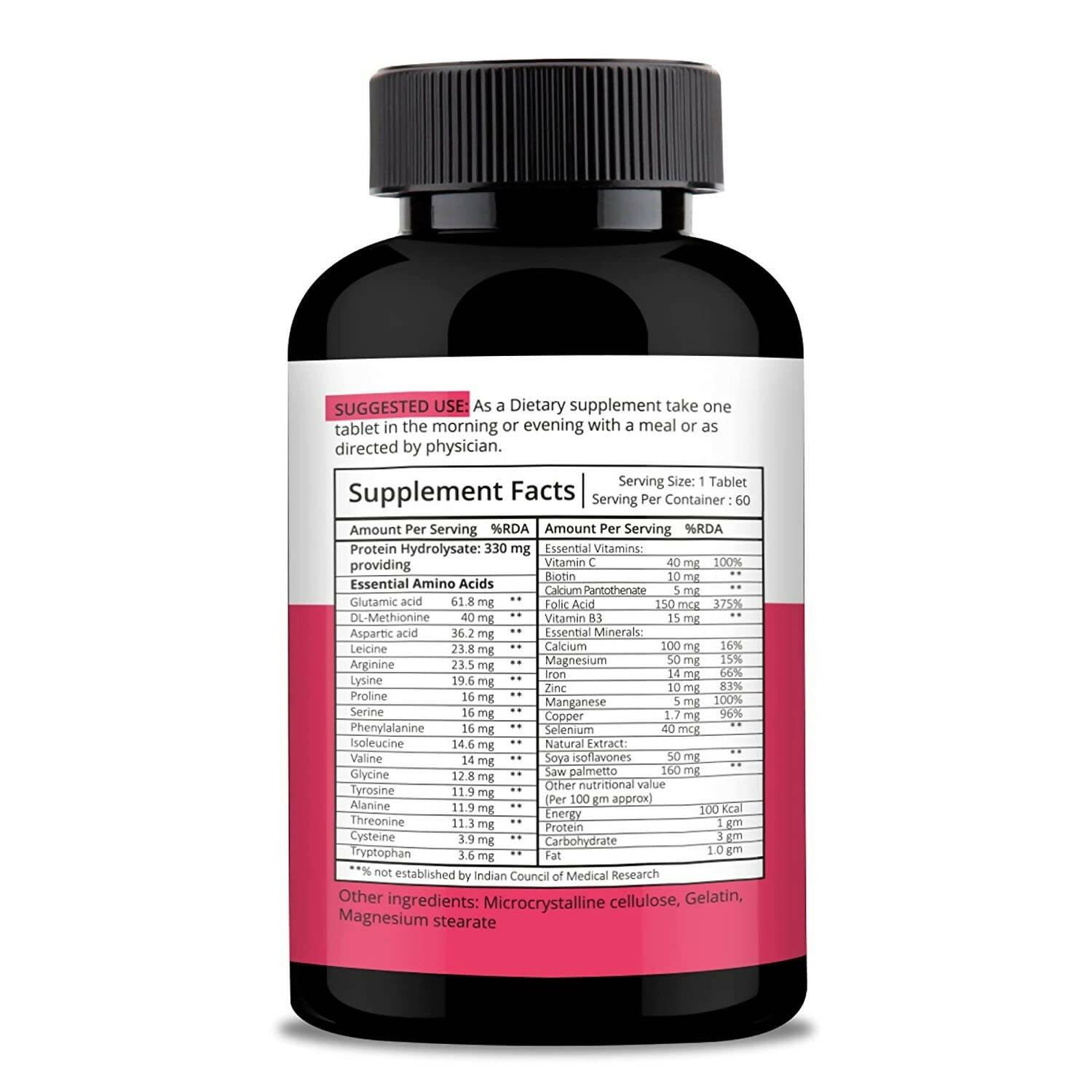 Nutracology Hair Skin & Nails For Hair Growth, Glowing Skin & Strong Nails Tablets - Distacart