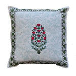 Thumbnail for The Decor Nook Red Floral With Green Border Cushion Cover - Distacart