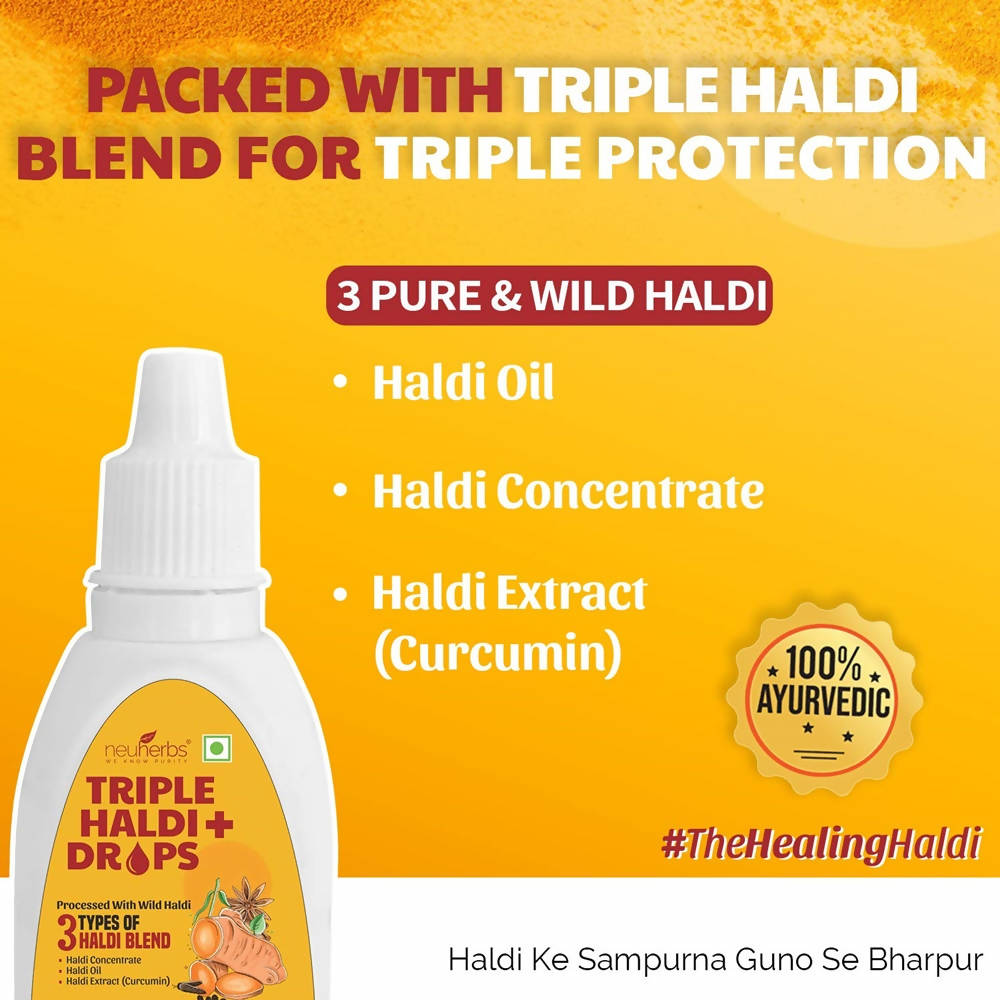 Neuherbs Triple Haldi Plus Drops - Distacart