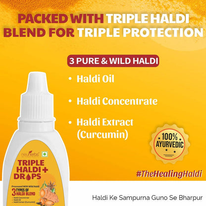 Neuherbs Triple Haldi Plus Drops - Distacart