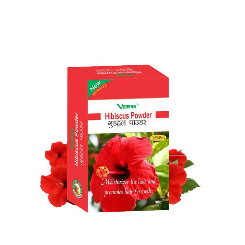 Vedsun Hibiscus Powder for Nourishing Skin & Hair - Distacart