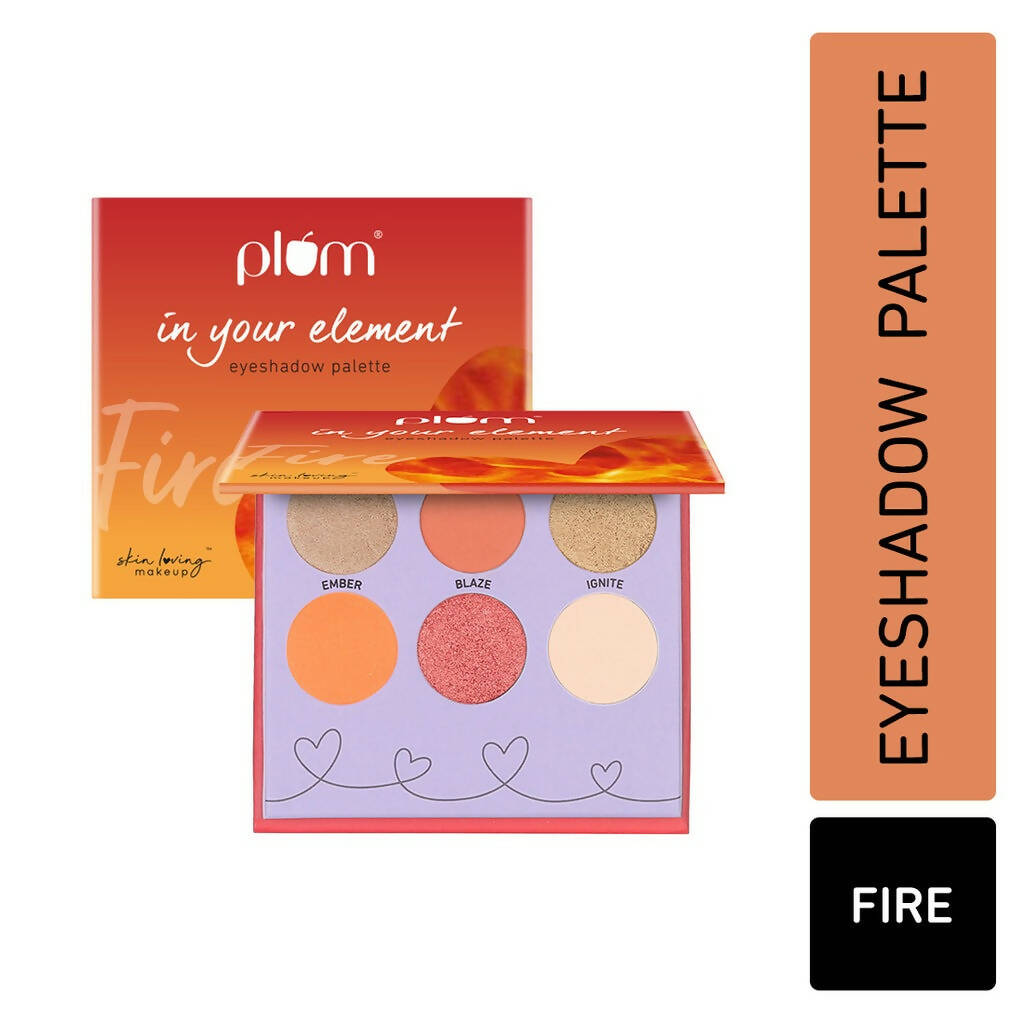Plum In Your Element Eyeshadow Palette Easy to Blend 6-in-1 Palette 01 Fire - Distacart