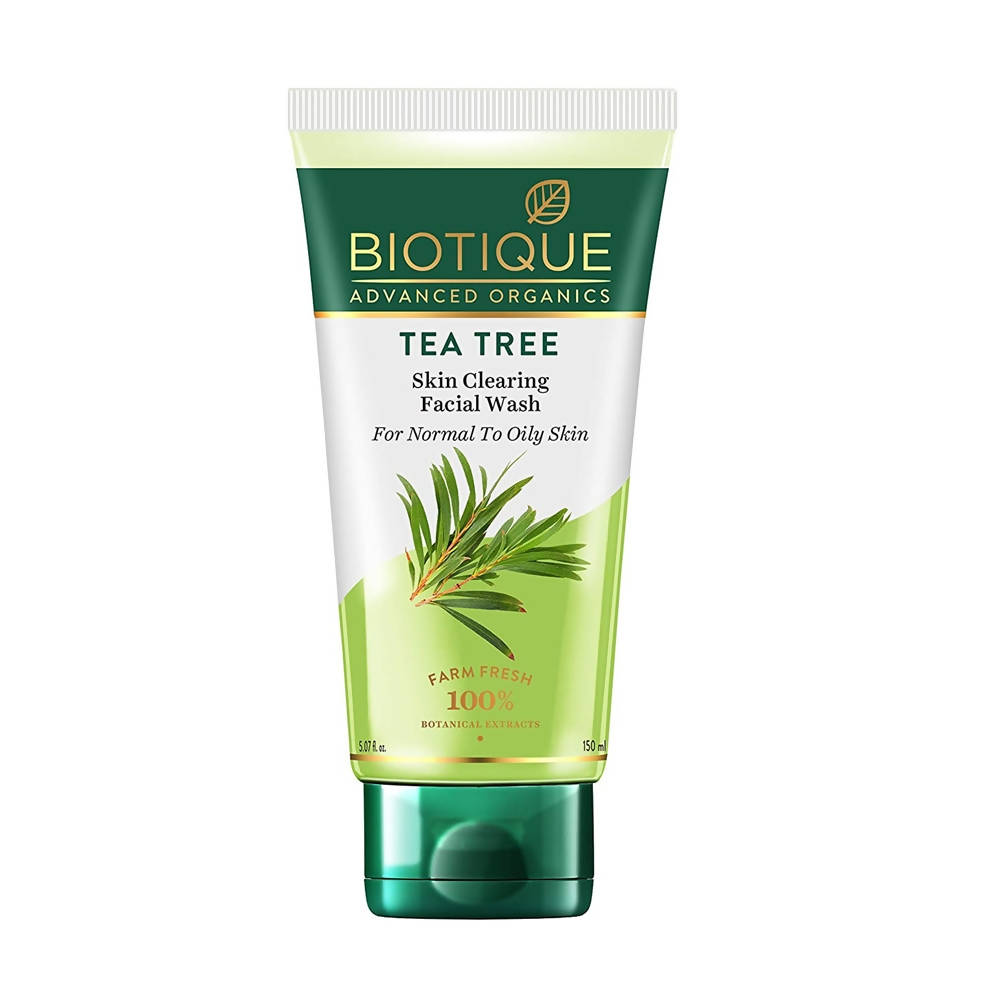 Biotique Advanced Organics Tea Tree Skin Clearing Facial Wash - Distacart