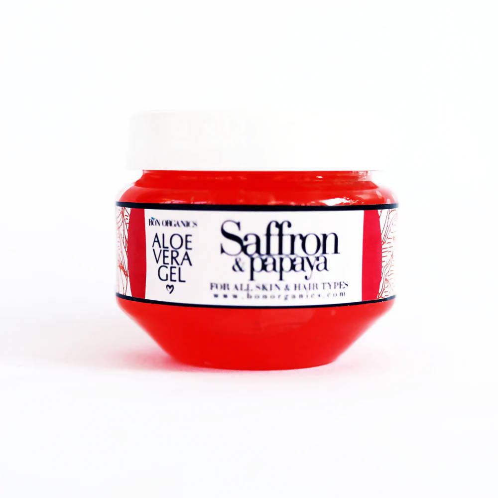 Bon Organics Aloe Vera Gel With Saffron & Papaya - Distacart