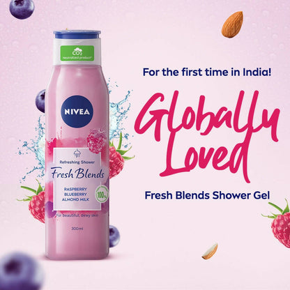 Nivea Fresh Blends Raspberry Body Wash - Distacart