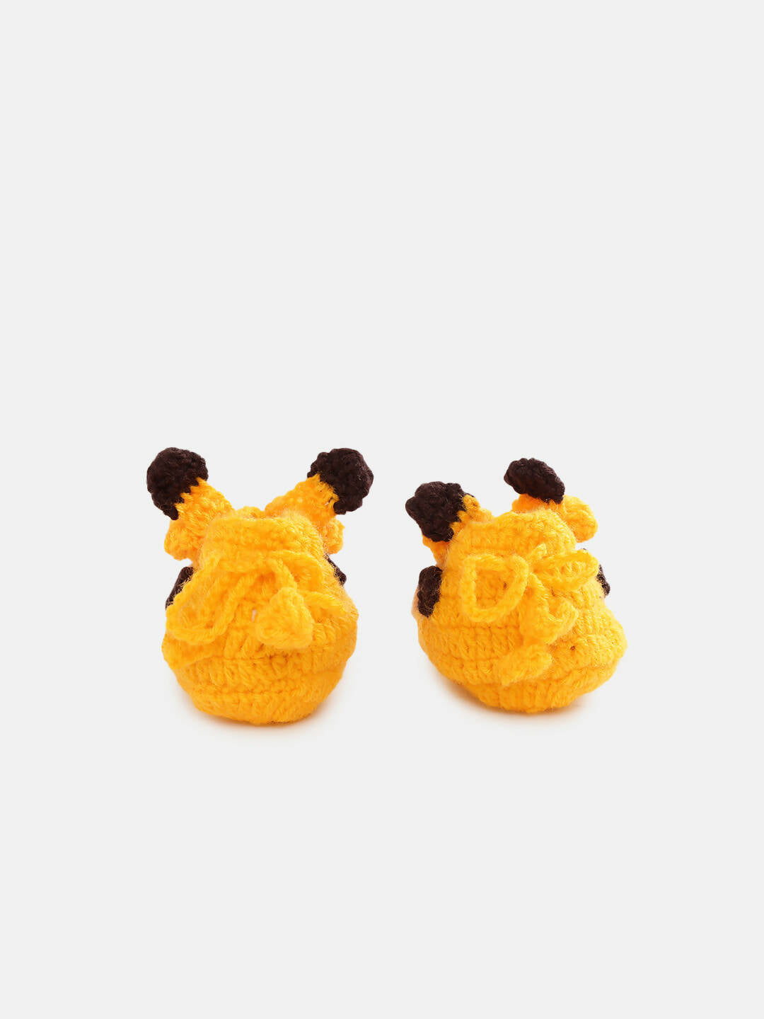 Chutput Kids Woollen Hand Knitted Giraffe Detailed Booties - Yellow - Distacart