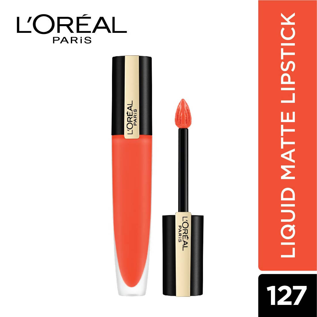 L'Oreal Paris Rouge Signature Matte Liquid Lipstick - 127 I Vibrate - Distacart