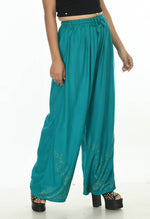 Thumbnail for Mominos Fashion Moeza Reyon Cotton Rama Green Color Sirsoki Work Palazzo