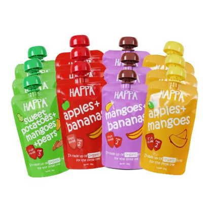 Happa Organic Food, Fruit Puree Combo - Distacart
