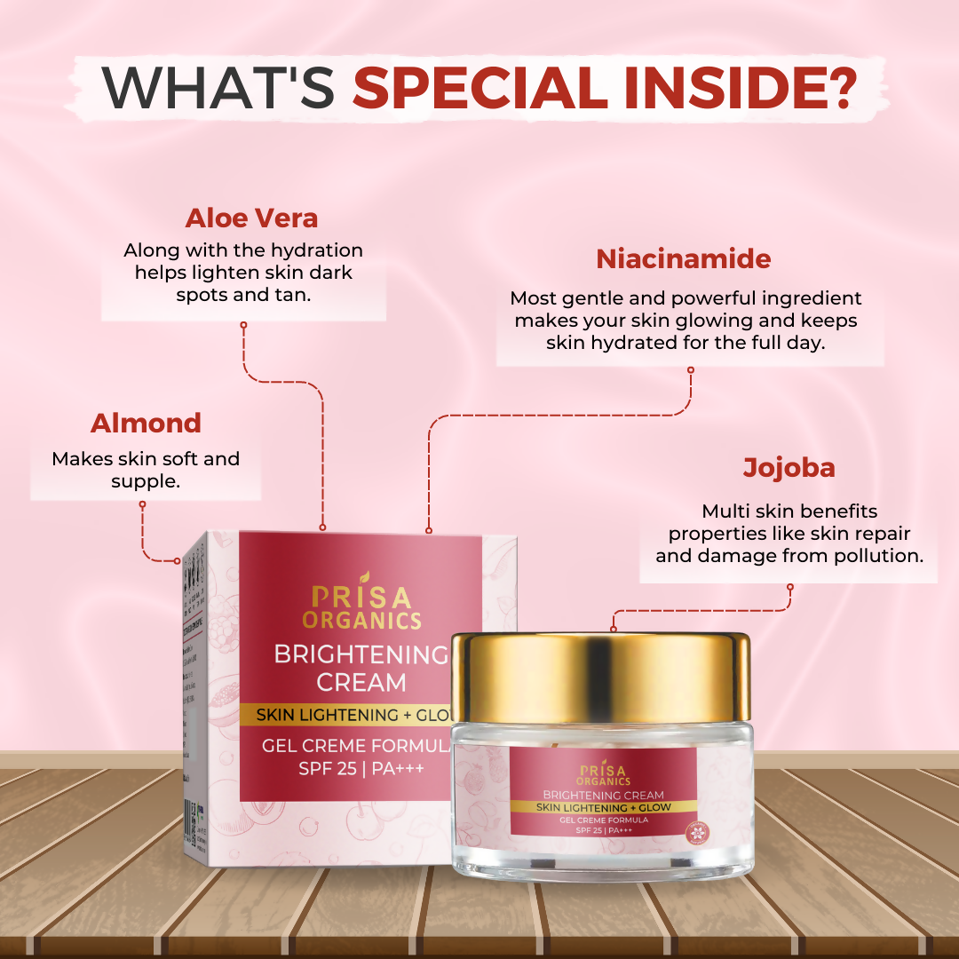 Prisa Organics Brightening Cream - Distacart