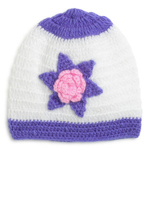 ChutPut Hand knitted Crochet Cute Wool Dress - Purple - Distacart