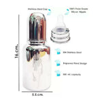 Thumbnail for Goodmunchkins Stainless Steel Feeding Bottle 304 Grade Steel, Jointless, BPA Free, Rustfree Bottle with 2 Anti Colic Silicone Nipple For Kids - Distacart